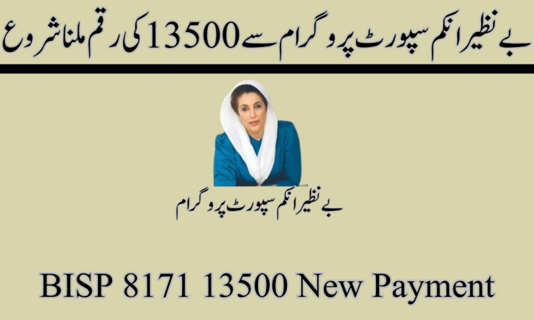 BISP 8171 بے نظیر انکم سپورٹ پروگرام کی نئی اپڈیٹ کے تحت رجسٹرڈ ہونے والے تمام افراد گھر بیٹھے اپنی رجسٹریشن چیک کر سکتے ہیں۔