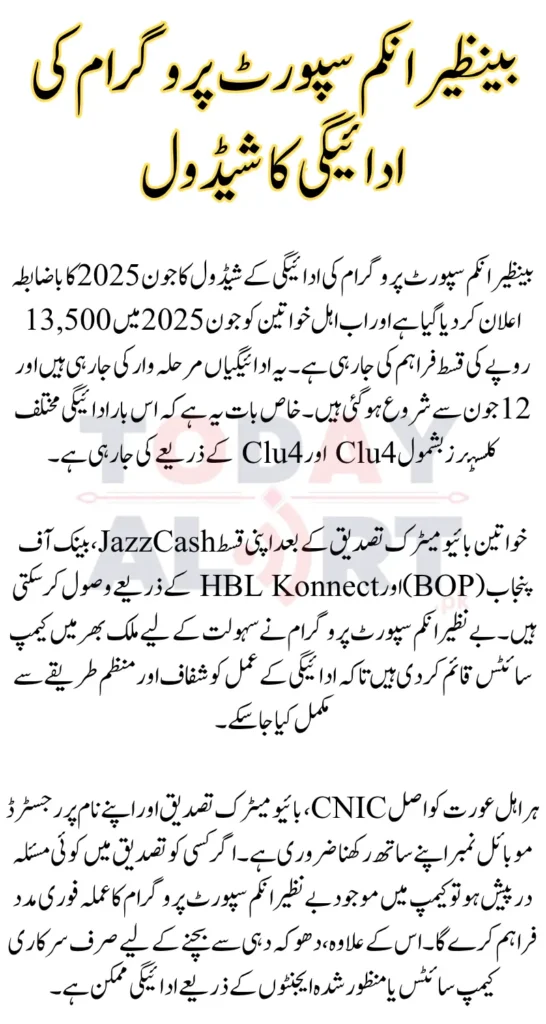 BISP Payment Schedule June 2025 and Important Guidelines